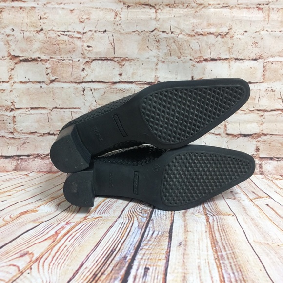 Women's Aerosoles Black Leather Mules Size 8M - Picture 6 of 6
